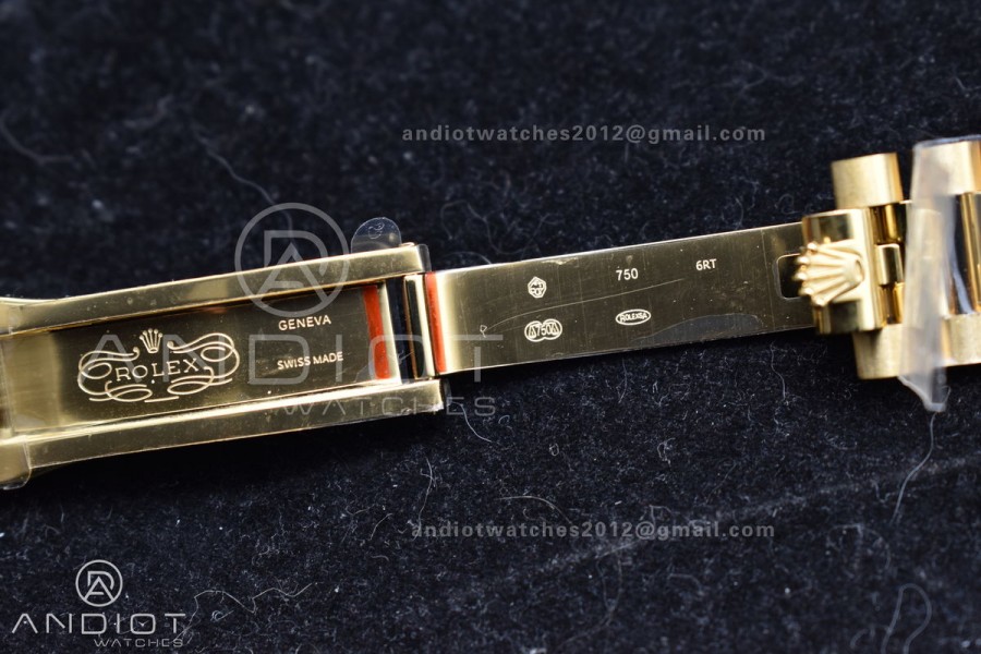 Day Date 36 YG RAF 1:1 Best Edition Red Carnelian Dial on YG Bracelet A2836