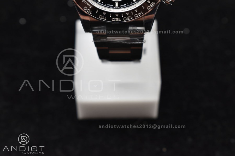 SBF/VS Factory 1:1 Rolex Daytona 126500 Black Dial in 904L Steel SL4801 Movement