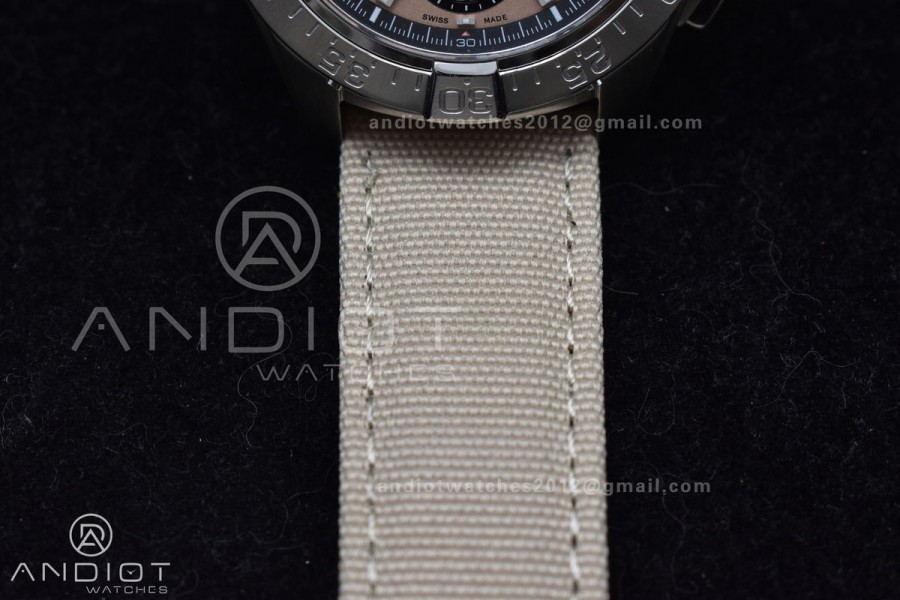 Chronograph Avenger B01 44mm BLSF 1:1 Best Edition Khaki Dial On Nato Strap A7750