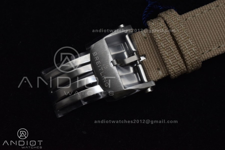 Chronograph Avenger B01 44mm BLSF 1:1 Best Edition Khaki Dial On Nato Strap A7750