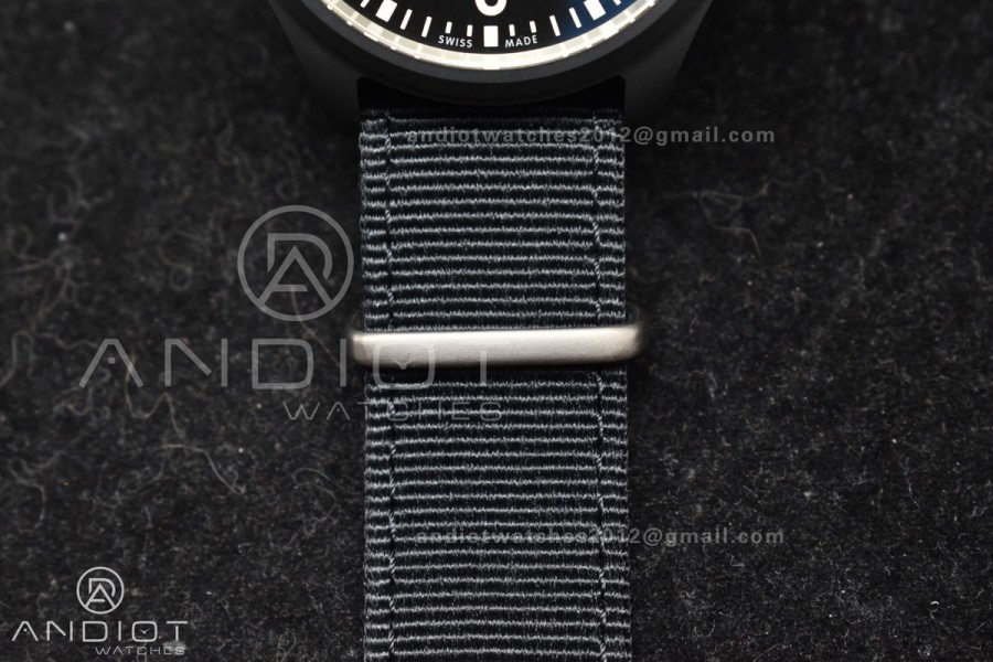 Pilot's Watch Top Gun Black Ceramic IW326901 V7F 1:1 Best Edition on Black Nylon Strap A32111