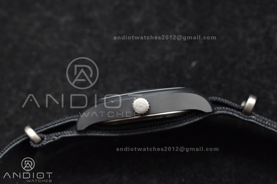 Pilot's Watch Top Gun Black Ceramic IW326901 V7F 1:1 Best Edition on Black Nylon Strap A32111