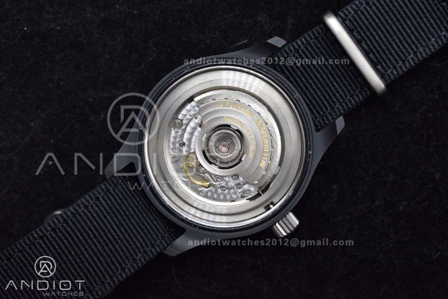 Pilot's Watch Top Gun Black Ceramic IW326901 V7F 1:1 Best Edition on Black Nylon Strap A32111