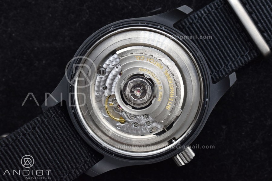 Pilot's Watch Top Gun Black Ceramic IW326901 V7F 1:1 Best Edition on Black Nylon Strap A32111
