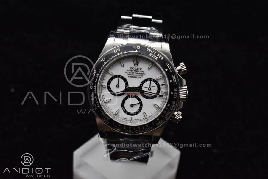 Daytona 126500 BTF 1:1 Best Edition 904L Steel White Dial on SS Bracelet DD4131 
