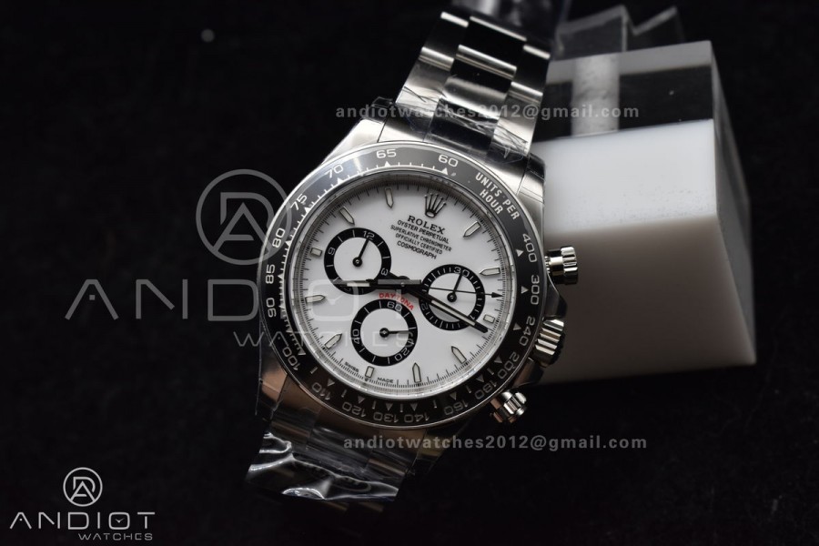 Daytona 126500 BTF 1:1 Best Edition 904L Steel White Dial on SS Bracelet DD4131 