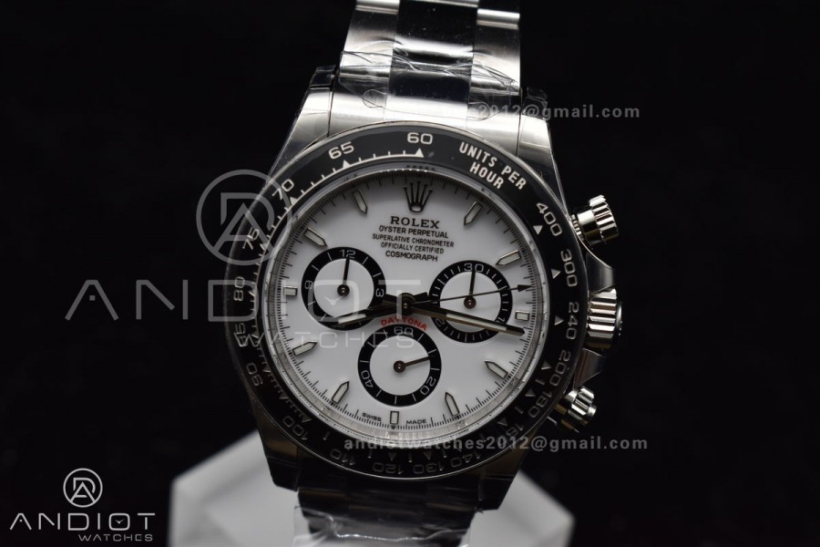 Daytona 126500 BTF 1:1 Best Edition 904L Steel White Dial on SS Bracelet DD4131 
