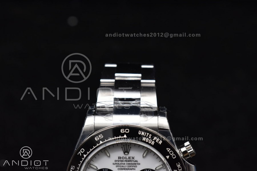 Daytona 126500 BTF 1:1 Best Edition 904L Steel White Dial on SS Bracelet DD4131 