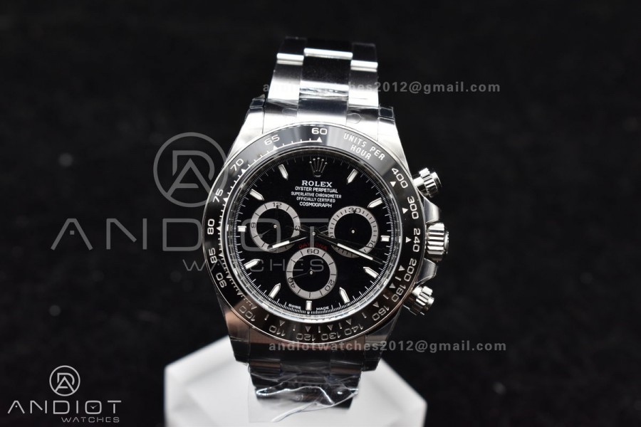 Daytona 126500 BTF 1:1 Best Edition 904L Steel Black Dial On SS Bracelet DD4131