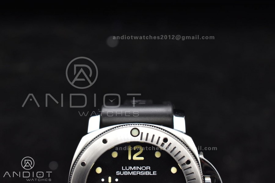 PAM1024 VSF 1:1 Best Edition Black Dial On SS with Black Rubber Strap P.9001 Clone