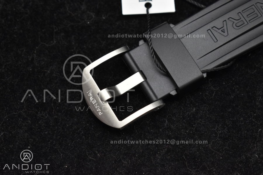 PAM1024 VSF 1:1 Best Edition Black Dial On SS with Black Rubber Strap P.9001 Clone