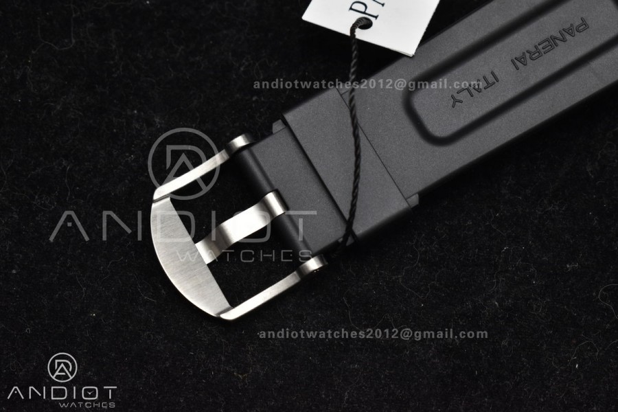 PAM1024 VSF 1:1 Best Edition Black Dial On SS with Black Rubber Strap P.9001 Clone