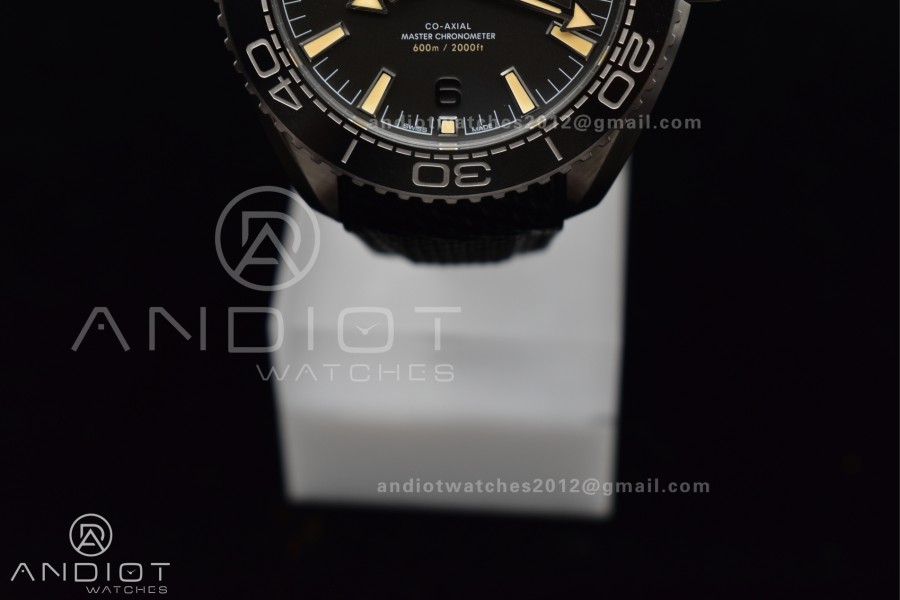 Planet Ocean 43.5mm SS VSF 1:1 Best Edition Gray Bezel Gray Dial on Black Rubber Strap A8900 Super Clone