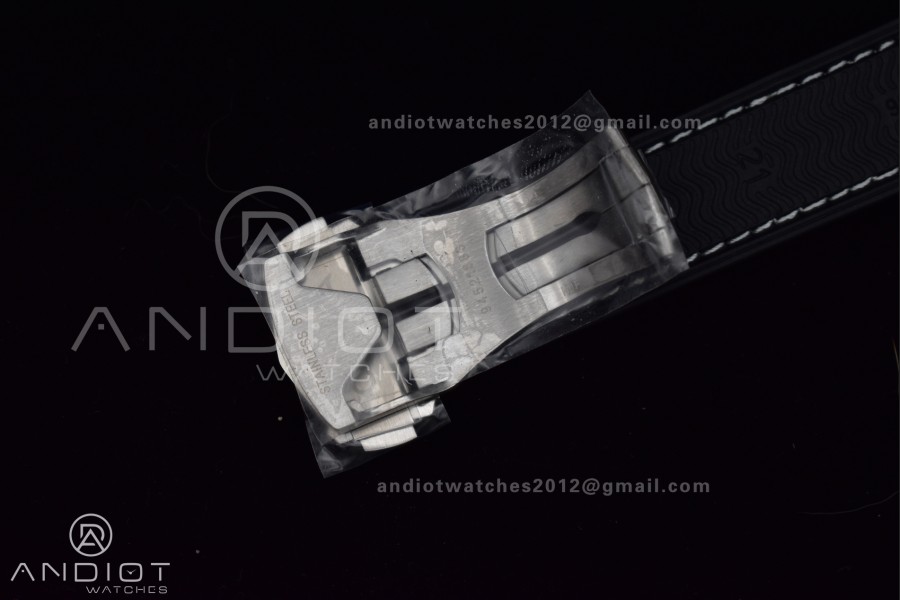 Planet Ocean 43.5mm SS VSF 1:1 Best Edition Gray Bezel Gray Dial on Black Rubber Strap A8900 Super Clone