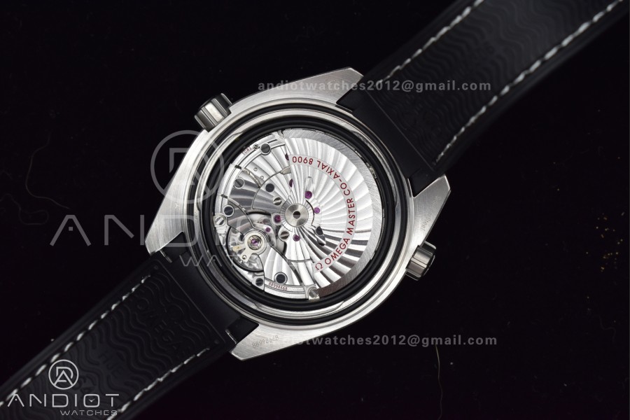 Planet Ocean 43.5mm SS VSF 1:1 Best Edition Gray Bezel Gray Dial on Black Rubber Strap A8900 Super Clone