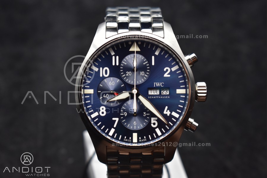 Pilot Chrono IW377717 "Le Petit Prince" 2016 ZF 1:1 Best Edition on New SS Bracelet A7750