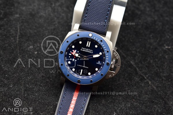PAM1507 Submersible GMT Luna Rossa 42mm VSF 1:1 Be...