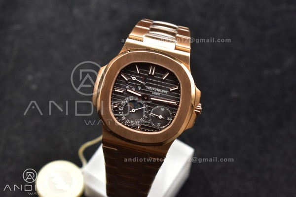 Nautilus 5712 RG PPF 1:1 Best Edition Brown Dial o...