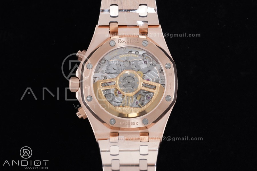 Royal Oak Chrono 26240 RG APSF 1:1 Best Edition Green Dial on RG Bracelet SA4401 Super Clone