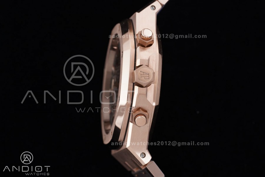 Royal Oak Chrono 26240 RG APSF 1:1 Best Edition Green Dial on RG Bracelet SA4401 Super Clone